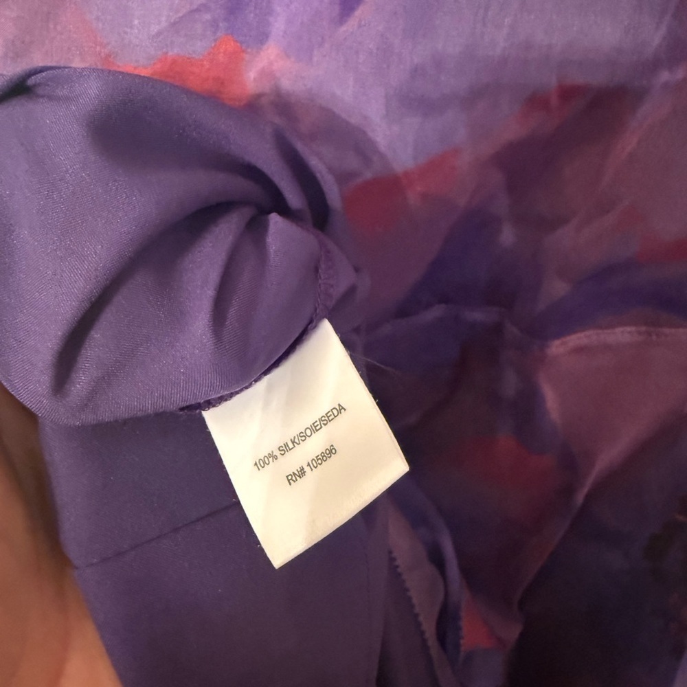 NWT Worth New York Periwinkle Snapper Silk Ruffle Dress Size 4 - Picture 5 of 6